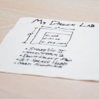 Lab space dimensions - blueprint or CAD file or cocktail napkin...