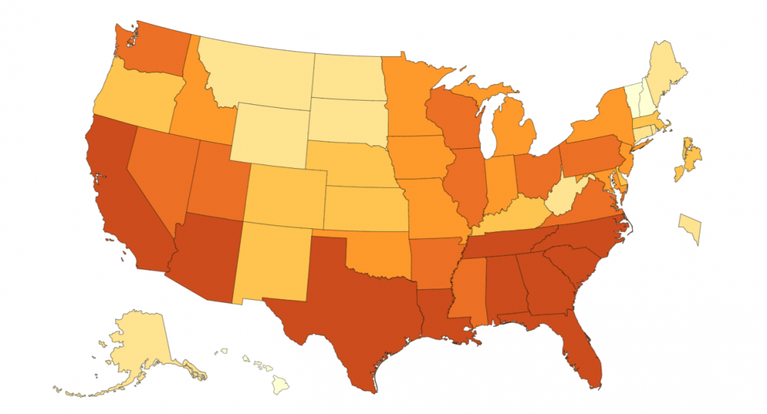 Resurgence of COVID-19: The top 10 states with increasing cases. - Vaniman