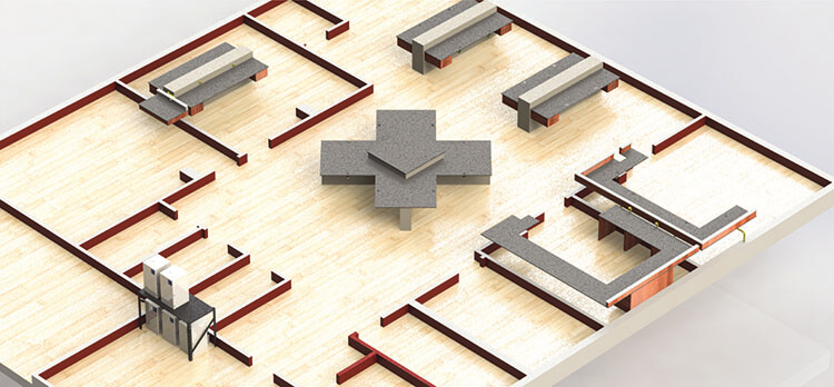 Dust Collection System Floor Plan