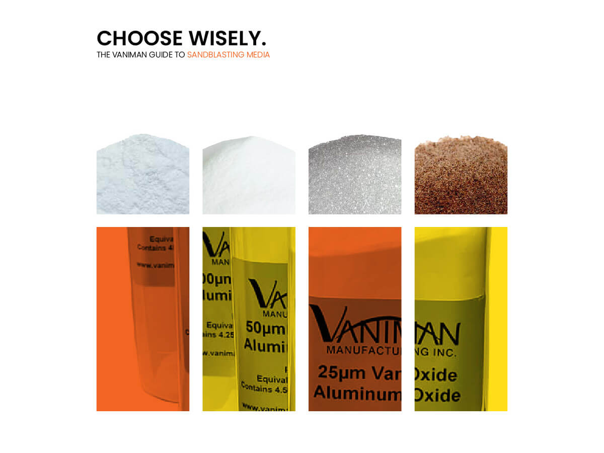 Sandblasting Media Guide from Vaniman