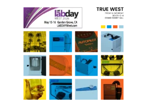 An array of images featuring various Vaniman dental lab equipment and tools, as well as a hotel atrium, a whiskey glass, and a kazoo