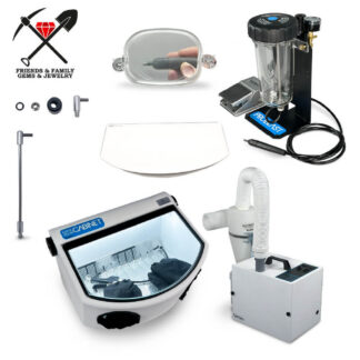 Friends and Family Gems and Jewelry Mobile Right Angle Combo - Mobile Blaster, Dust Collector, Cabinet, Right Angle Tips, Accessories