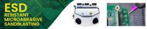 ESD Resistant Microabrasive Sandblasting (product page banner - Vaniman)