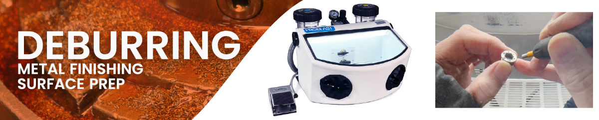 Vaniman Sandblasters for Deburring, Deflashing, and Other Manufacturing Processes