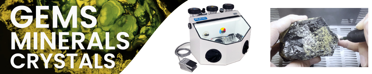 Vaniman Sandblasting Equipment for Gems, Minerals, Crystals, etc.