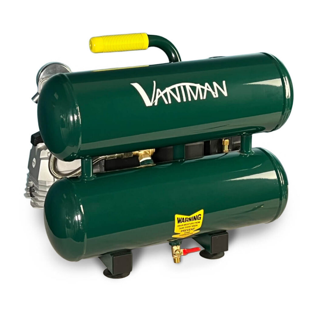 A Vaniman 4.2 gallon air compressor for sandblasters